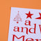 Christmas Tree Waterproof Removable Glass Door Wall Stickers Home Decor(Red