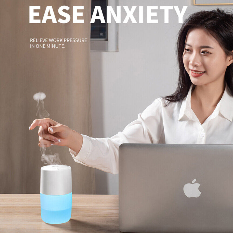 #A Ultrasonic Air Humidifier LED Lights Portable Creative Home Aroma Diffuser