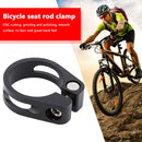 Mountain Bike Seatpost Clamp CNC Road Bicycle Seat Tube Clip (Black 34.9mm)