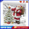 Hand Painted Oil Paint By Numbers Santa Claus Drawing Canvas Craft (M928)