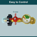 QCC1 Propane Refillable Propane Tank Angle Adapter Pressure Gauge Control Valve.