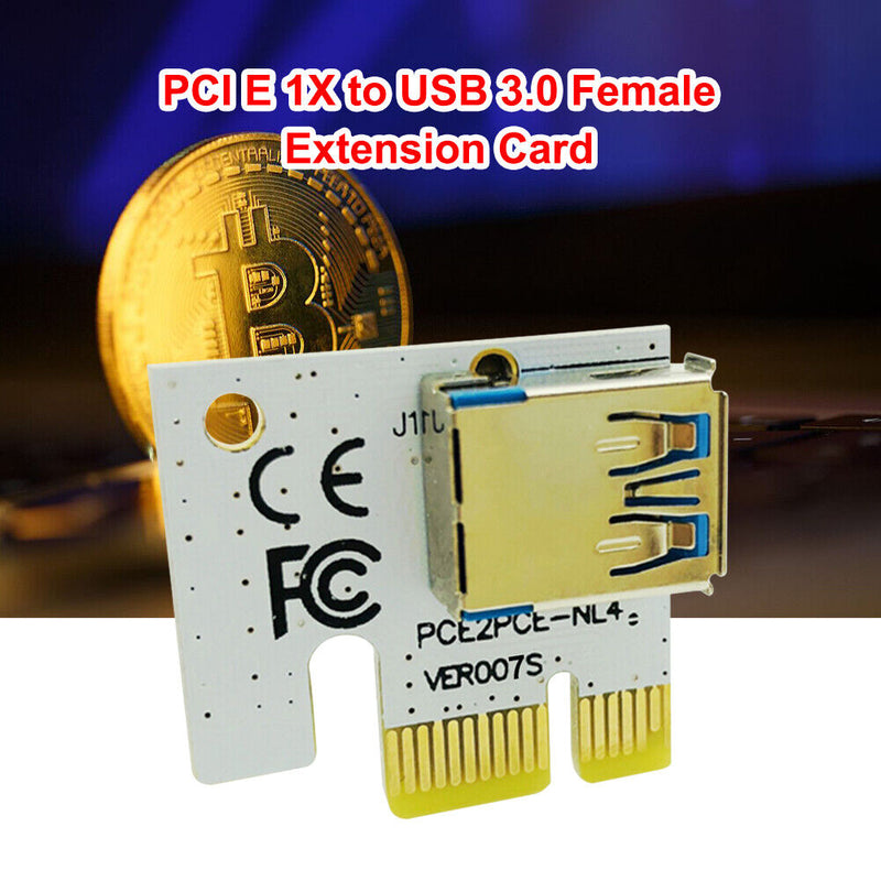 PCIE 1X to 16X Extender Card PCI Express Adapter for PCIe Riser Mining BTC Miner