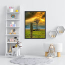 DIY Oil Paint by Numbers Prairie Windmill Hand Painted Acrylic Drawing Kit