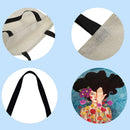 Girl Printed Shoulder Shopping Bag Casual Large Tote Handbag (40*40cm)