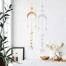 Crystal Star Hexagon Chandelier Pendant Prism Hanging Lamp Ornament Car Penda