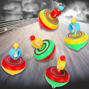Creative Kids Pull Rope Love Gyroscope Toys Children Lighting Spinning Top