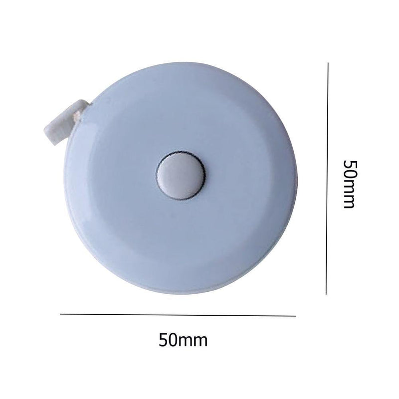 5pcs 2m Retractable Measure Kid Height Size Gauge Measurement Ruler (Blue)