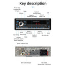 phone FM/USB/AUX Car Radio Car MP3 Player In-dash Audio Head Unit Bluetooth