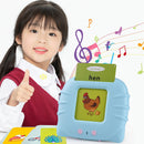 Audible Flash Cards Electronic Educational Learning Toys for Kids (Blue) Newly