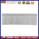 2pcs Short Curtain Shading Home Decor for Window Screen (White Grid)
