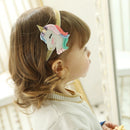 Cartoon Rainbow Hairpin Baby Unicorn Headband Glittering Flaky Clouds Headwear