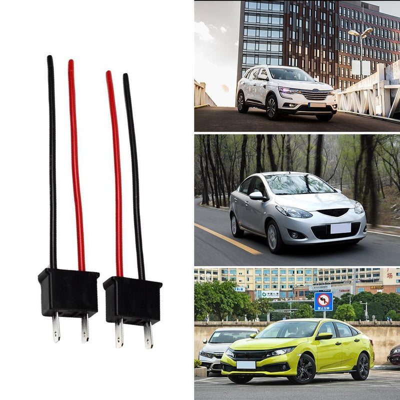 2pcs H7 Socket Wiring Harness Female Connector Pig Tail for Car Fog Headlight