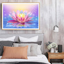Rhinestone Wall Craft Full Round Lotus Flower Diamond Painting Kit (P0036)