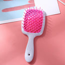 Wide Teeth Air Cushion Combs Scalp Massage Brush Hollow Grid Comb (Red) Newly