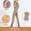 Winter Women Tights Translucent Plush Fleece Thick Pantyhose (Gray-220g)