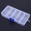 10 Compartments Portable Transparent Plastic Fishing Lure Storage Box Case Newly