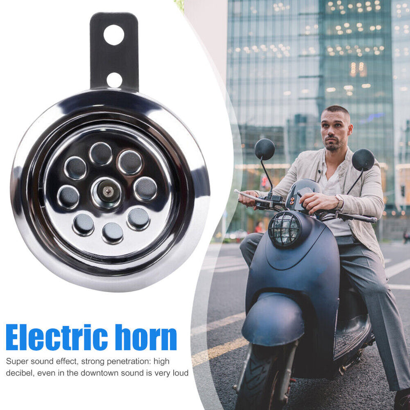 Motorcycle Horn 105dB High Decibel Loud Electric Horn for Scooter Electric Bike