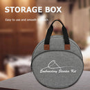 Embroidery Kit Storage Bag Handbag Cross Stitch Yarn Holder Handbag (Grey) Newly