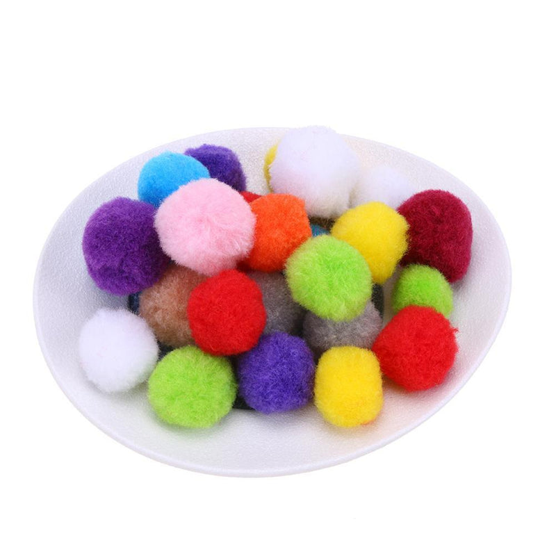 Fluffy Ball Pom Pom Ball Hair Ball Sewing Garland Craft(25mm/50pcs) Newly