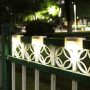 4pcs LED Outdoor Solar Wall Stair Light IP65 Porch Garden Lamp (Warm White)