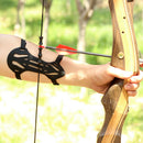 Recurve Bow Arrow Rubber Arm Guard Cam Bows Forearm Protective Gear (Black)