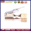 Brass Car Tire Inflator Tool Valve Stem Connector Air Chuck Lock On Clip