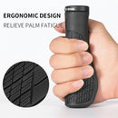 WEST BIKING Bicycle Handlebar Cover Rubber MTB Anti-slip Lock Grips (Black)
