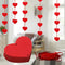 String Room Layout Decorations Red Hearts Garland Wedding Anniversary Garland