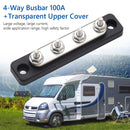 Bus Bar 48V 100 Amp Busbar with Clear Cover for Truck Boat RV (AOA1135-A) Newly