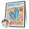 Beach Slippers Oil Paint By Numbers DIY Canvas Wall Art Picture Craft Home De