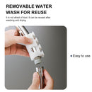Shower Head Holder - Removable Handheld Showerhead Holder Wall Rack (White)