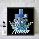 5D DIY Diamond Painting Full Round Drill Flower Cross Wall Decor Rhinestone Art