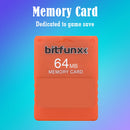 FMCB 1.966 Memory Card for Sony PS2 64MB Free McBoot Console Card (Orange) Newly