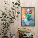 Frameless Oil Paint By Numbers Angel Nurse DIY Canvas Picture Craft Kit