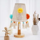 Light for Bedroom Indoor Lighting Table Lamp Small Desk Decoration Hand Woven