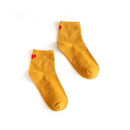 Ankle Socks Solid Color Korea Japanese Style Love Heart Cotton Sock Women Socks