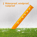 Snow & Sand Tent Stakes Pegs - Aluminum Alloy U-Shaped Tent Pegs (Golden) Newly