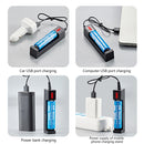 Charger for 16340 14500 18650 3.7V Rechargeable Lithium Battery LED Display