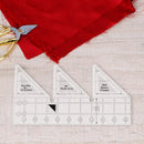 Triangle Quilting Ruler 45 Degree Fabric Cutting Garment Craft (10 inch) Newly