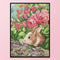Full Embroidery DIY 14CT Scented Rabbit Stamped Cotton Thread Cross Stitch Kit