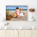 Diamond Painting 5D DIY Beach Girl Hat Full Round Drill Picture