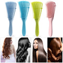 Detangling Hair Brush Massage Wet Comb Detangler Hairbrush (Light Blue) Newly
