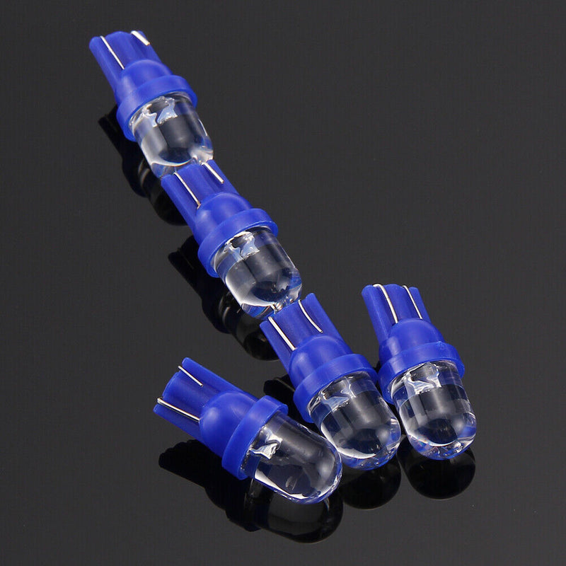 5x T10 194 W5W Blue LED Car Motorcycle Dome Instrument Lights Bulbs Lamps Newly