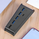 6 in 1 USB Hub with 5 USB A + 1 USB C Ports for PS5 PS5 Digital Edition Newly