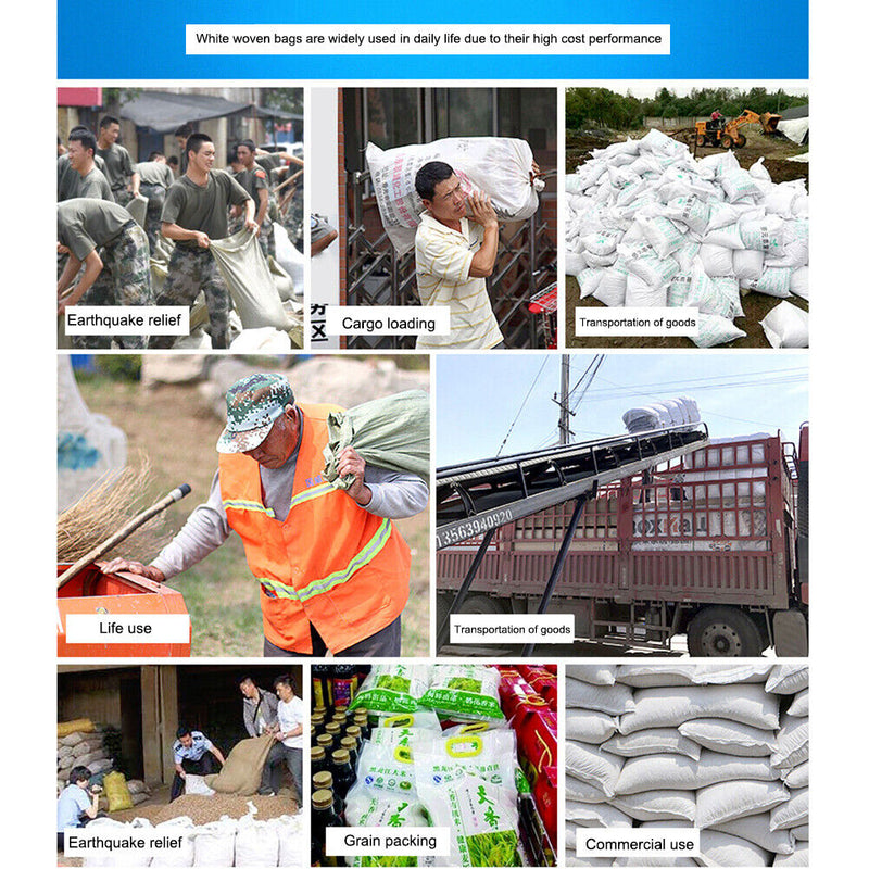 5/10pcs Flood Control Sandbag Flood Resistant Plastic Fabric Heavy Duty Sandbags