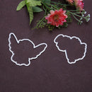 Silicone Stamp + Metal Dies Stencil Frame Scrapbook Angel Craft