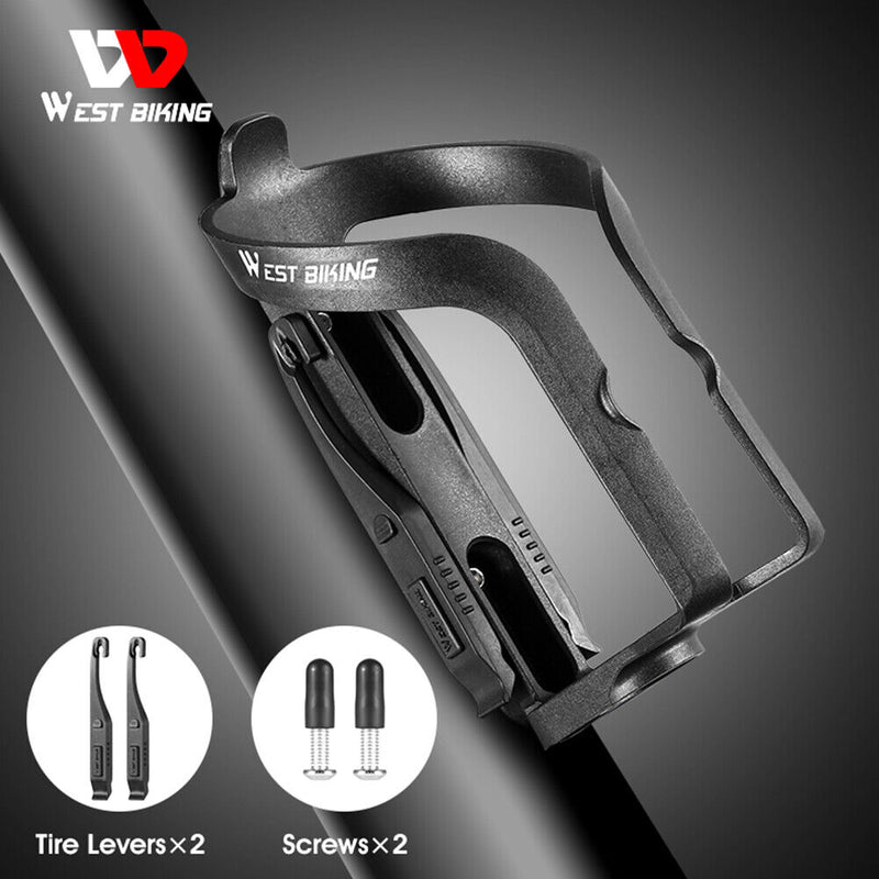 WEST BIKING Bicycle Bike Water Bottle Holder Cages with Screws Tire Lever Newly