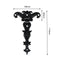 Retro Hinge Door Connector Zinc Alloy Drawer Furniture Hinge Door (Black) Newly