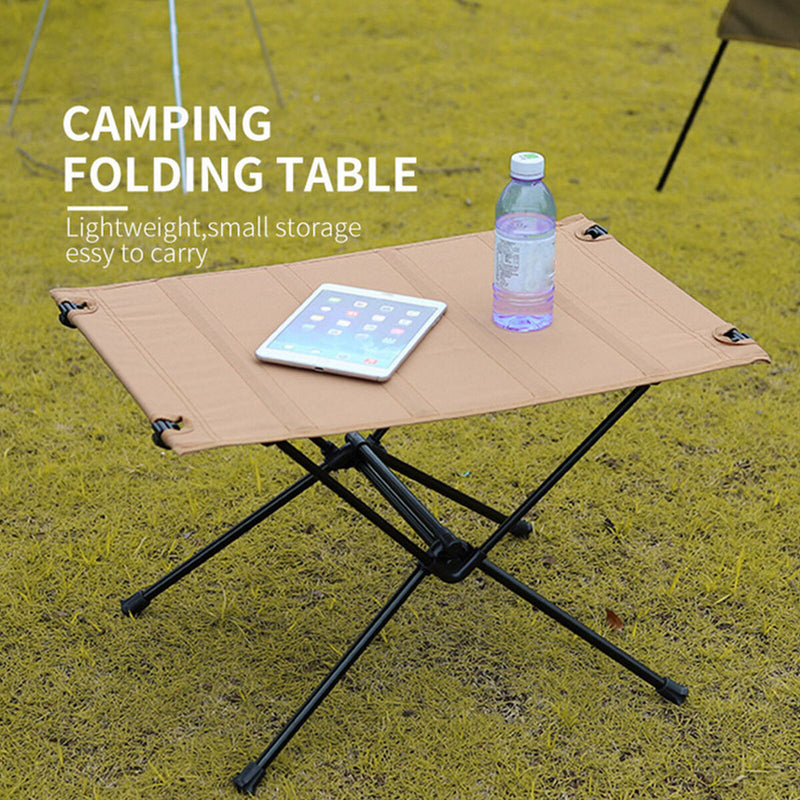 Foldable Camping Table-Aluminum Lightweight Collapsible Table for Fishing Beach