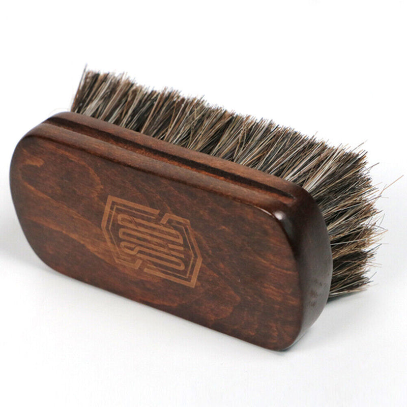 Horsehair Leather Textile Cleaning Brush for Car Interior Furniture Apparel